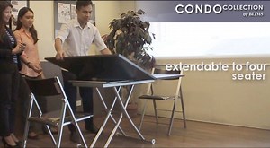 Maximize space without giving up comfort with our Condo Collection furniture. A simple table can be a storage, a dining table or a work table. Watch this video to find out! For more compact space solutions, cllick here: http://blimsfurniture.com.ph/condo-collection.html Visit a BLIMS showrooms today! www.http://blimsfurniture.com.ph/branch-store #blimsfurniture #condo #homeinterior #condoliving #furniture #sofabed #blimscondocollection | BLIMS Fine Furniture