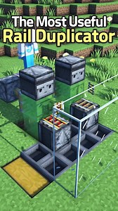 831K views · 6K reactions | Minecraft Useful Rail Duplicator Follow @minecraftvirall for more! Credit: @mandoom1n #minecraft #minecraftbuilds #minecrafters | Minecraft Viral | Facebook