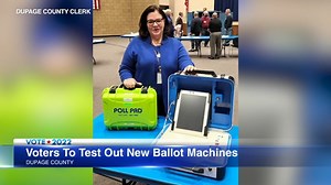 DuPage County voters test out new ballot machines ahead on June primary
