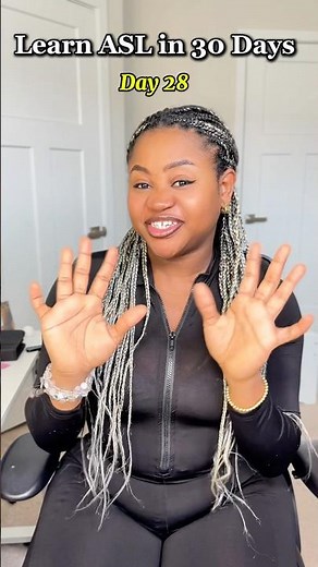 Learn ASL in 30 Days- Day 27| Beginner friendly. #asl