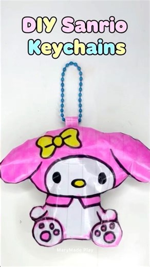 DIY Sanrio Keychains (Paper Version) ✨🎀💖