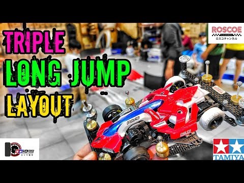 TRIPLE LONG JUMP LAYOUT! - TAMIYA MINI 4WD ミニ四駆