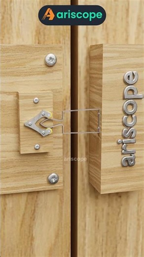 Unique Door Latch with Mini Wheels and Flat Spring Lock #ariscope