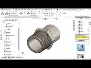 Valve Adapter in SOLIDWORKS
