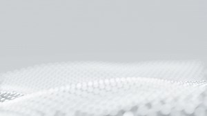 Download Abstract white dot particle wave animation background, 3d rendering seamless loop for free