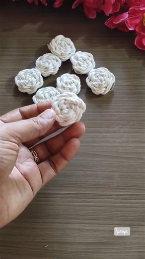 Easy Macrame Mini Flower 🌼 | Wall Decor DIY.. #diy #macrametutorial #youtubeshorts #handmade
