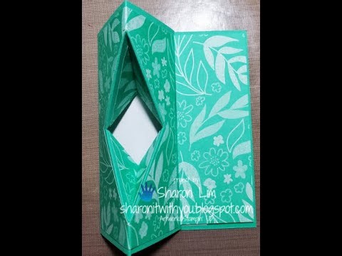 #195 Faceted Diamond easel card