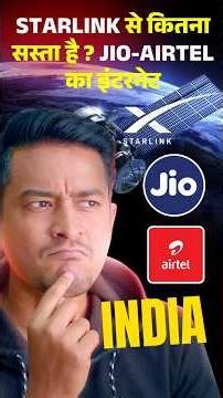 Starlink vs Jio vs Airtel 🔥 | Starlink India Price, Plans, Speed & Internet Comparison 2025