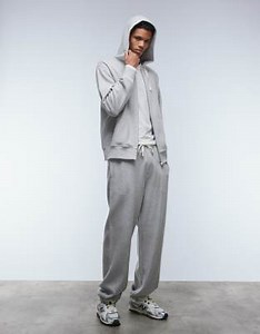 ARKET - Pantalon de jogging structuré d'ensemble en coton majoritaire - Gris | ASOS