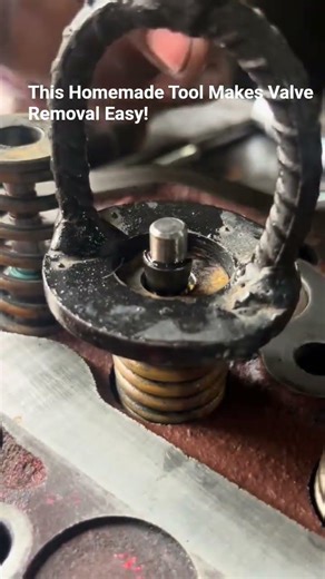 How to Use a Custom Valve Spring Tool on a Cylinder Head
