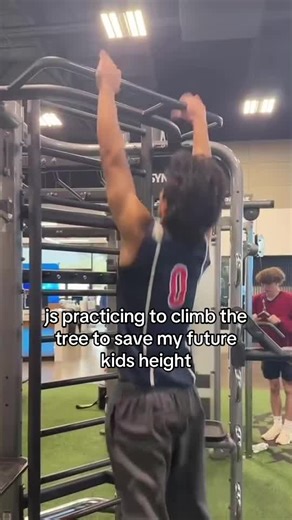 Practicing Tree Climbing for Future Kids' Height