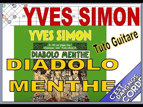 YVES SIMON DIABOLO MENTHE (Picking) TUTO GUITARE Tabs