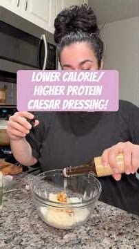 Lower calorie/higher protein Caesar dressing and it was a WIN w/my picky kid! #recipe #food #cooking