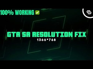 GTA San Andreas 1366x768 resolution fix || link available || 100% working