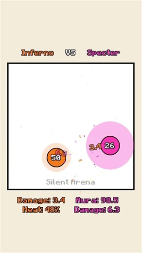 Inferno VS Specter 🔥 #shorts #satisfying #simulation #physics #2d #animation #cartoon #loop