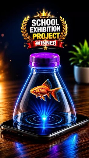 DIY Science Project for School Exhibition | 3D Hologram Bottle 🔥