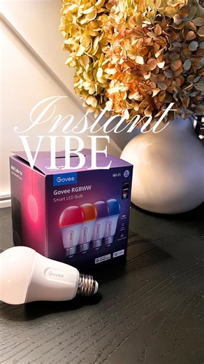 Elaine Citro on Instagram: "A simple lighting swap can completely change the vibe ✨#ad These Govee smart LED bulbs from @loweshomeimprovement connect to Wi-Fi and let you switch colors, tones, and scenes right from the app — cozy nights, fun pops of color, or everyday glow made easy. Comment BULBS and I’ll send you the link 💡 #LowesPartner #AffiliateLink #LowesFinds | smart LED bulbs, Govee lighting, smart home lighting, LED light bulbs, WiFi light bulbs, color changing lights, home lighting id