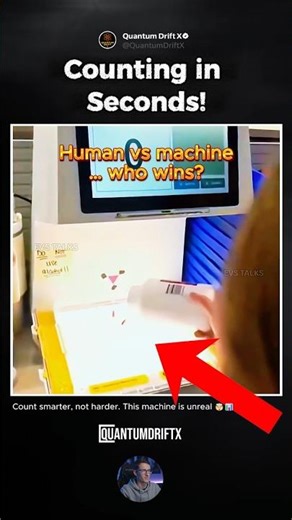 This Machine Counts Faster Than Humans?! 😳🤖 #TechShorts #Gadgets #SmartMachine #Innovation
