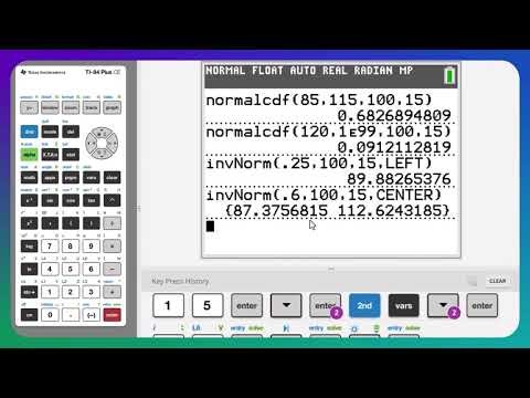 TMQ 1 10 Normal Distribution Tutorial TI84