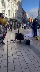 Special Wedding song for Bride and Groom !!! This was a special moment that I will never forget!!! Some moments are different and meant to be !!! This couple had there first dance as man and wife to me totally unplanned and it was just perfect!!! EDIT - !! Please share this video as I don't know who the couple are but would like them to see this !!! #music #belfast #song #fyp #ireland #weddingsinger #busker | John Garrity Music