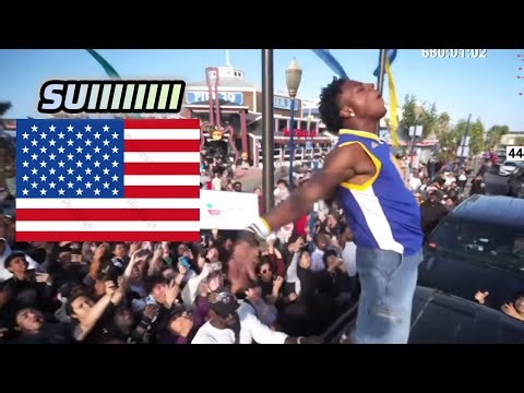 iShowSpeed shouts ‘Suiiii’🔥 with a large crowd in San Francisco...🔥😯