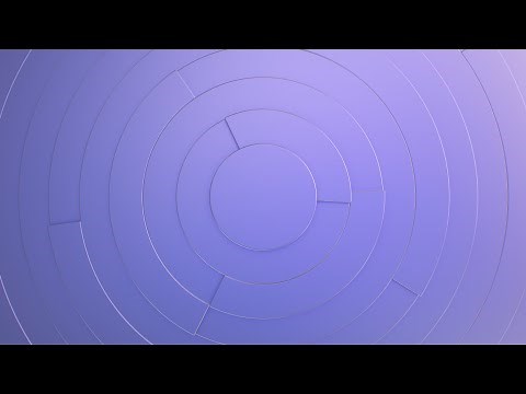 Purple Interlocking Circular Arc Path Segments Rotating Rings Spin 4K Motion Background for Edits