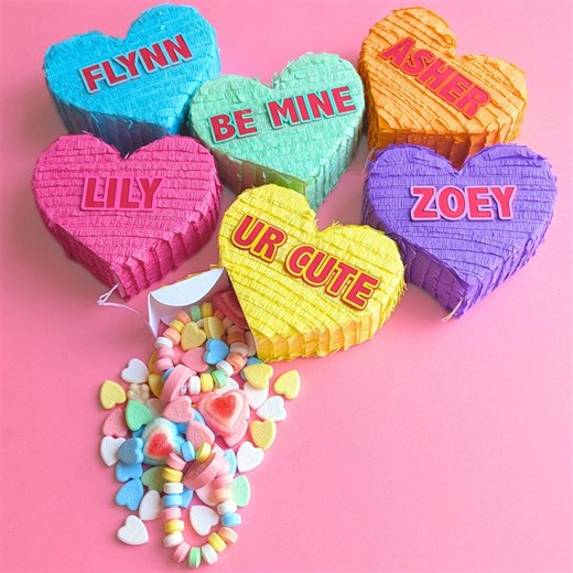 Personalized Candy Heart Gift Box - Valentines Day Gift for Kids - Etsy