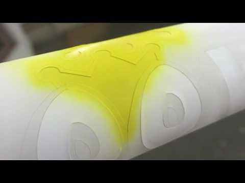 Painting a bicycle, custom graphics