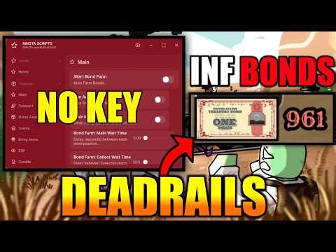 [⚡NEW] Dead Rails Auto Bonds Script (NO KEY) | INFINITE Bonds, 10k+ Instantly In 5 Mins & Auto Farm!