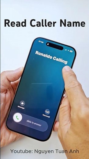 Enable read caller name on iphone