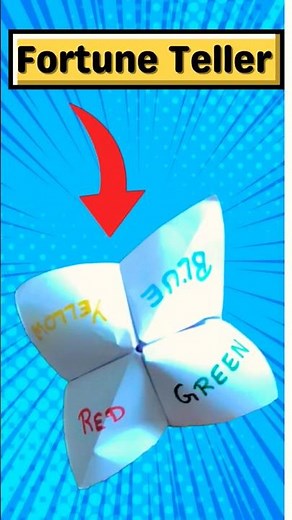 This Paper Game Tells Your Fortune! 🔮#origami #fortune #diy #origamiworld #paper