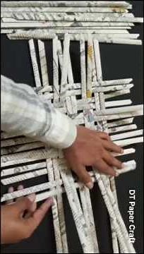 Newspaper basket | how to make a paper bag | Newspaper craft