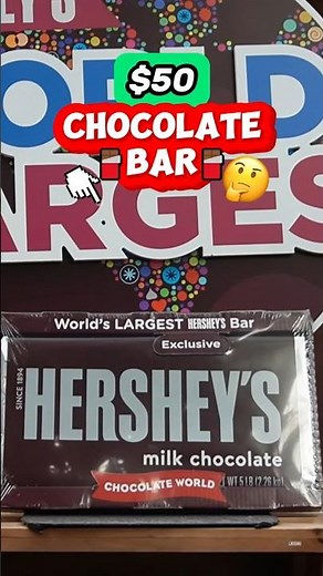 $50 Chocolate Bar 👀🍫 (World’s Largest at Hershey’s Chocolate World)
