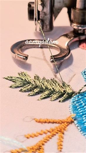 if you can control zigzag, you can create THIS.” #normalsewingmachine #embroidery #sewing #sew