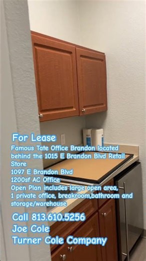 Famous Tate Office For Lease. 1097 E Brandon Blvd,Brandon,Fl