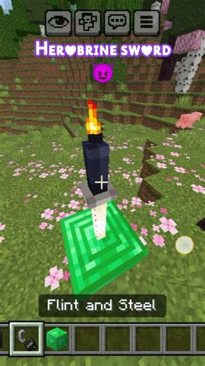 Minecraft make a herobrine sword #minecraft #vira
