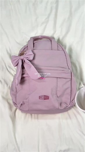 Fall in love with pink at first sight🎀💗 #schoolbackpack #backpack #pinkgirl