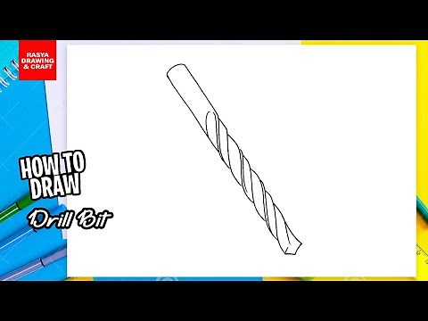 How to draw Drill Bit