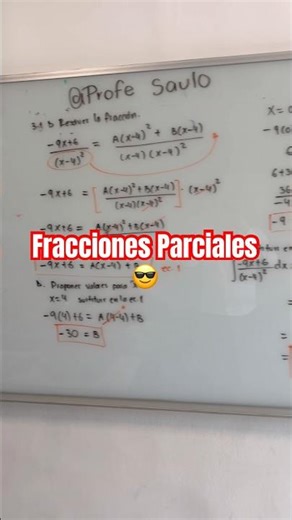 Método de integración por fracciones parciales #matematicas #fyp #parati #calculointegral