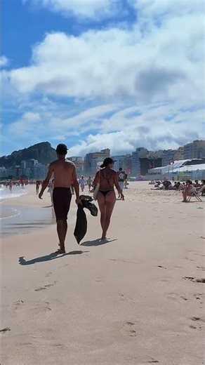 ☀️ Copacabana Beach, Rio de Janeiro, Brazil #shorts