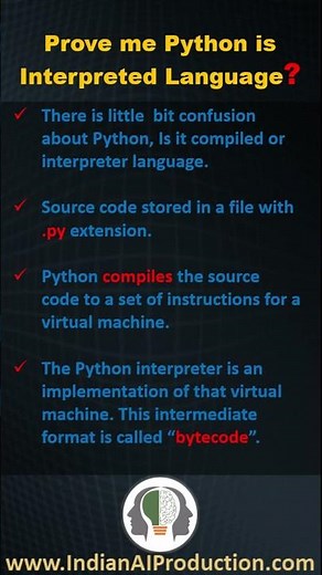 #6 Prove me Python is Interpreted Language | Python Interview Questions and Answers | Shorts