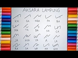 BELAJAR MENULIS DAN MEMBACA AKSARA LAMPUNG | MENULIS HURUF LAMPUNG