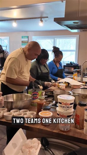 At our team retreat, we turned breakfast into a friendly cook-off! Two teams, one kitchen, and just under two hours to create a brand-new breakfast dish—complete with table presentation. A fun way to bond, get creative, and see some friendly competition in action! Stay tuned to see who wins and it was very close! | Akwaaba Bed & Breakfast Inns (NY, NJ, DC)