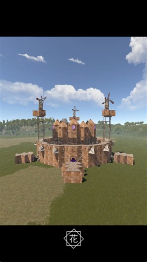 THE FOG v.2 | THE BEST CIRCULAR RUST BUNKER BASE with CHINAWALL #rust #rustbase #chinawall #bunker