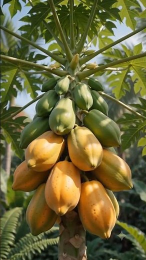 From Seed to Fruit: The Remarkable Life Cycle of a Papaya Tree 🌿 #3d #stemazing