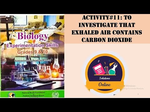 Activity 11: Investigating CO₂ in Exhaled Air | Lime Water Test | Class 9 & 10 Biology PBA