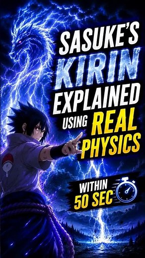 The Real Physics Behind Sasuke's Kirin ⚡ | Naruto Explained #anime #naruto