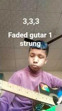 faded gutar lesson in 1 sting