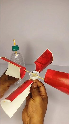 Anemometer working model | easy science project #schoolproject #science #shorts