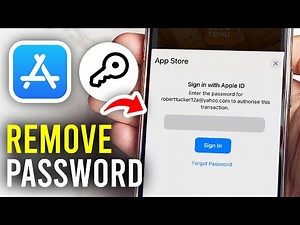 How To Remove Password From App Store - Full Guide
